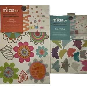 Mia & Co Wall Decals Sticker Home Decor Samara MIA904 & Spring Printemps MIA610